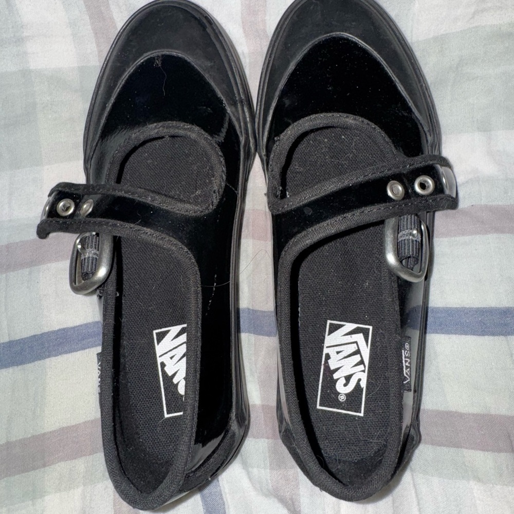 Vans Black Kids Mary Jane Style Slip-On Sneakers